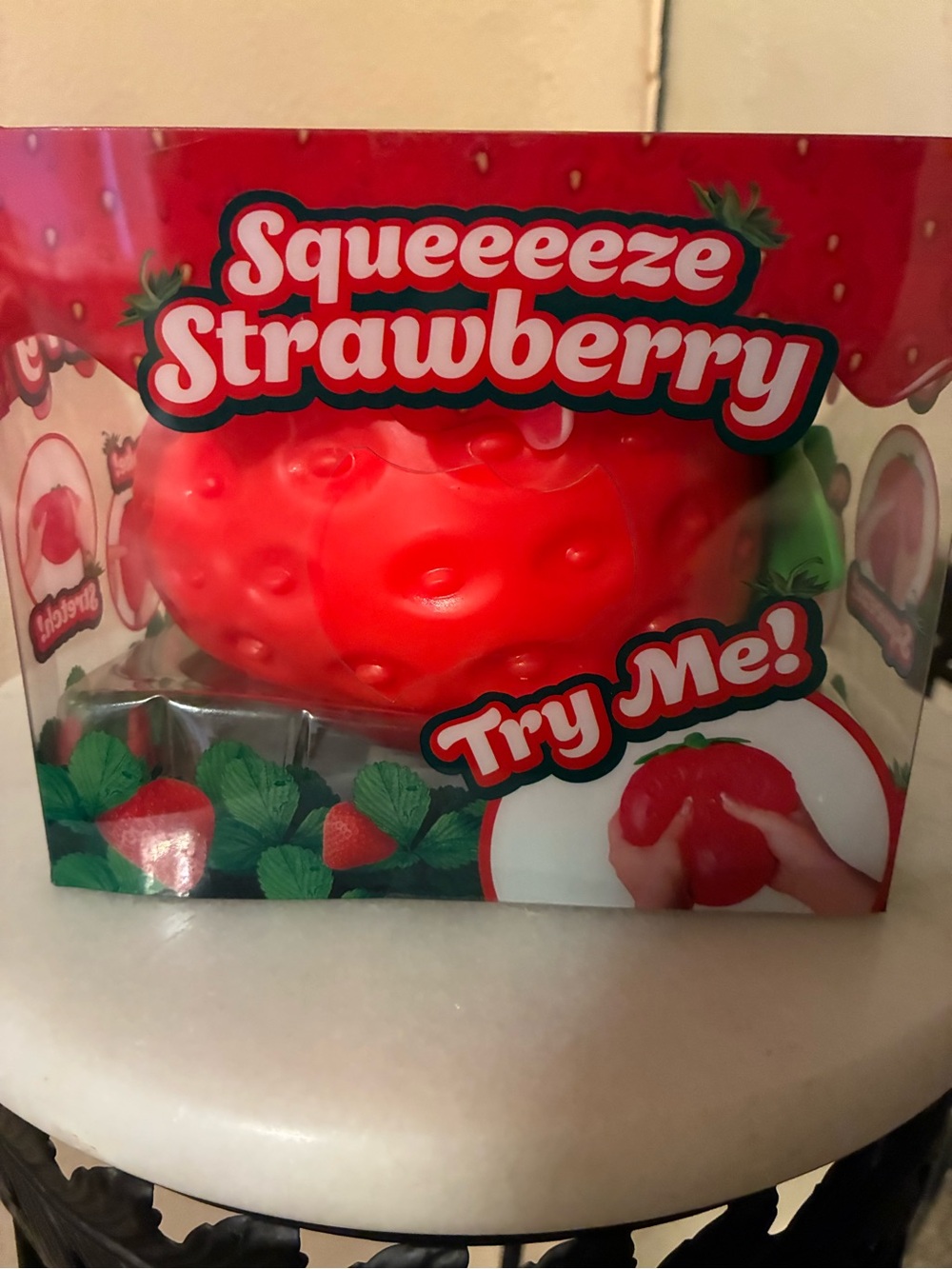 Strawberry Squeeze Stress Ball - Red